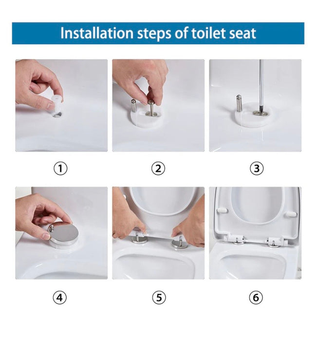 Rimless Close Coupled Toilet White Soft Close Seat Dual Flush Modern WC