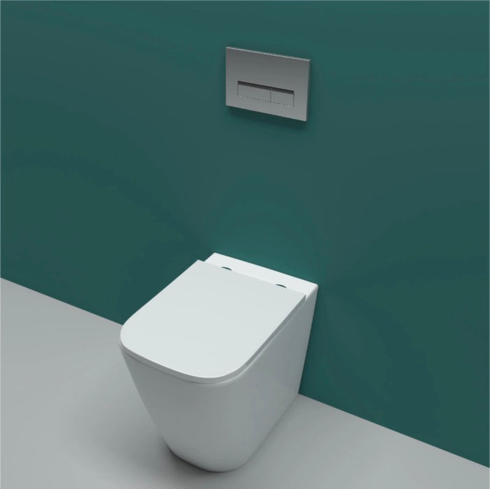 Back To Wall Toilet Pan WC Soft Close Seat (UF) BTW