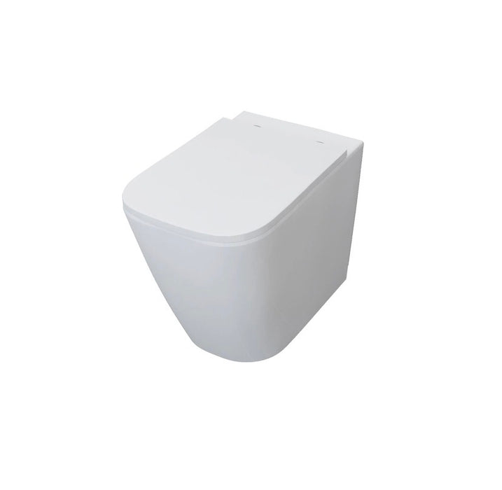 Back To Wall Toilet Pan WC Soft Close Seat (UF) BTW