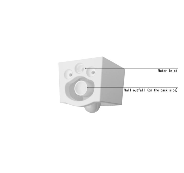 Rimless Wall Hung Toilet Soft Close Seat (UF) Pan WC
