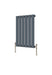 Image showing an anthracite horizontal flat panel radiator, size 600x408