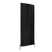 Front view of a Double Panel Black Flat Vertical Designer Radiator, size 1800mm x 680mm, on a white background.