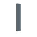 Flat Panel Vertical Designer Radiators - Double Anthracite finish - image on white background