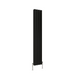 Flat Panel Vertical Designer Radiators - Double Black finish - image on white background