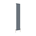 Flat Panel Vertical Designer Radiators - Single Anthracite finish - image on white background