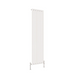 Flat Panel Vertical Designer Radiators - Single White finish - image on white background