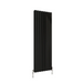Flat Panel Vertical Designer Radiators - Double Black finish - image on white background
