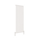Flat Panel Vertical Designer Radiators - Single White finish - image on white background
