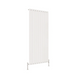 Flat Panel Vertical Designer Radiators - Single White finish - image on white background