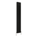 Flat Panel Vertical Designer Radiators - Double Black finish - image on white background