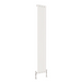 Flat Panel Vertical Designer Radiators - Single White finish - image on white background