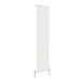 Front view of a Single Panel White Flat Panel Vertical Designer Radiator, size 1800mm x 408mm, on a white background.