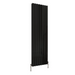 Front view of a Double Panel Black Flat Panel Vertical Designer Radiator, size 1800mm x 544mm, on a white background.