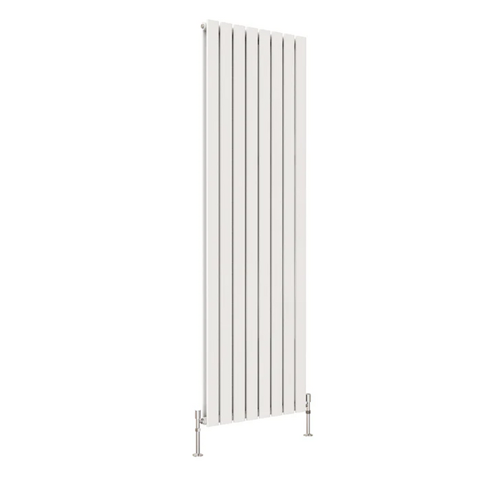 Front view of a Double Panel White Flat Panel Vertical Designer Radiator, size 1800mm x 544mm, on a white background.