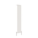 Flat Panel Vertical Designer Radiators - Single white finish - image on white background