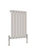 a shiny white 600*408 horizontal flat panel radiator